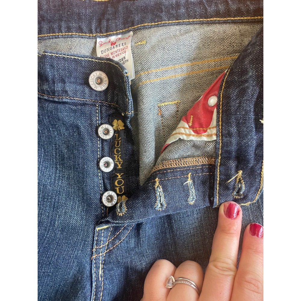 Lucky Brand Dark Blue Flare Jeans - Picture 5 of 8